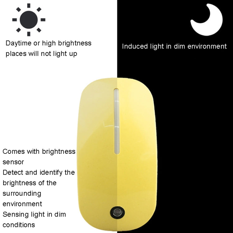 A66 Mouse Type LED Intelligent Light Control Night Light, Plug:UK Plug(Green) - Sensor LED Lights by buy2fix | Online Shopping UK | buy2fix