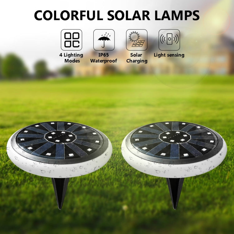 LED Solar Buried Lamp Stainless Steel Outdoor RGB Grass Garden Light - Buried Lights by buy2fix | Online Shopping UK | buy2fix