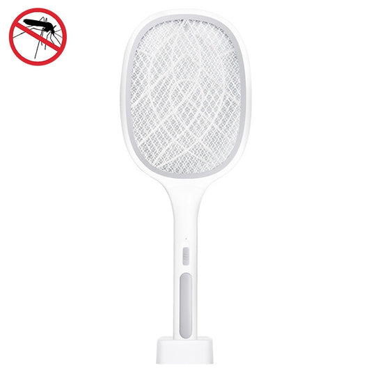 Electrical Mosquito Swatter Mosquito Killer Two-In-One USB Rechargeable Household Electrical Mosquito Swatter, Colour: LEDx6 Gray (Base Charging) - Fly Swatter by buy2fix | Online Shopping UK | buy2fix