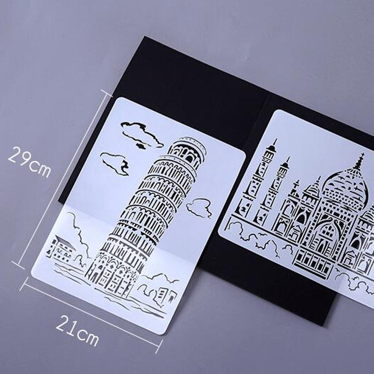 4 Big Ben Construction Series Painting Template Theme City A4 Label Template - Art Supplies by buy2fix | Online Shopping UK | buy2fix