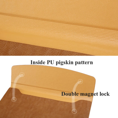 Horizontal Litchi Texture Laptop Bag Liner Bag For MacBook  11 Inch A1370 / 1465(Liner Bag+Power Bag Golden) - Protective Bags by buy2fix | Online Shopping UK | buy2fix