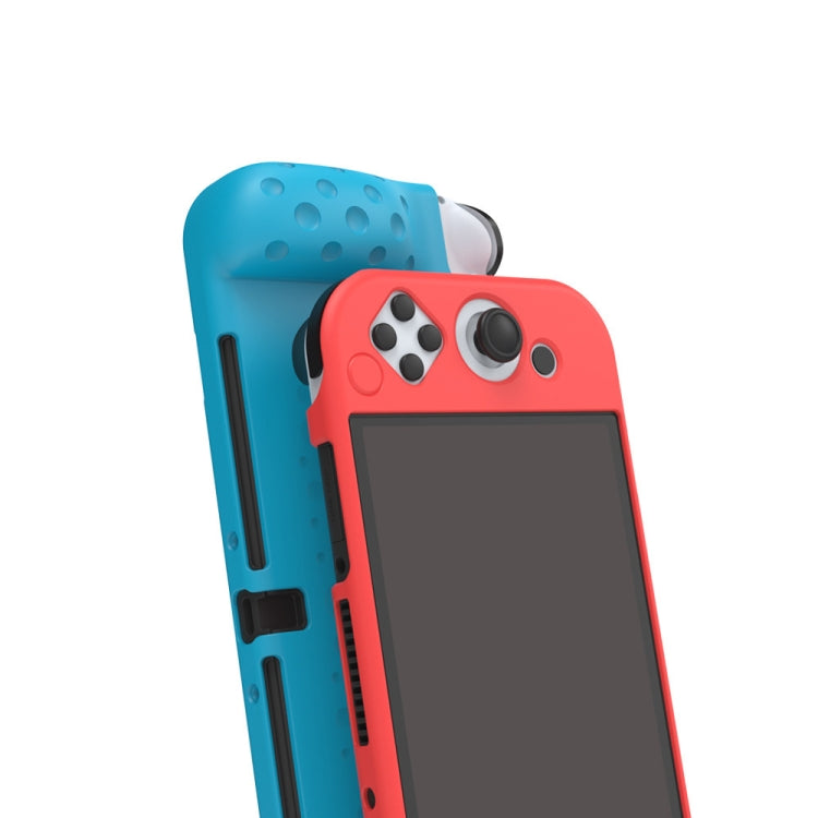 DOBE TNS-1135 Game Console Integrated All-Inclusive Soft Slip Protective Case For Nintendo Switch OLED(Blue) - Cases by DOBE | Online Shopping UK | buy2fix