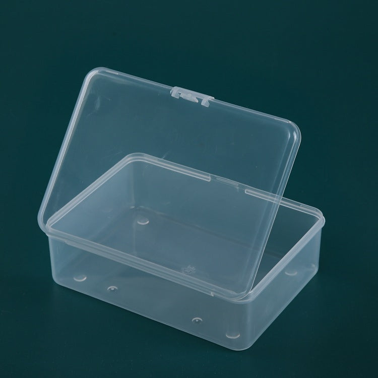 PP Rectangular Transparent Plastic Box Flip Cover Parts Hardware Tool Storage Box - Storage Boxes by buy2fix | Online Shopping UK | buy2fix