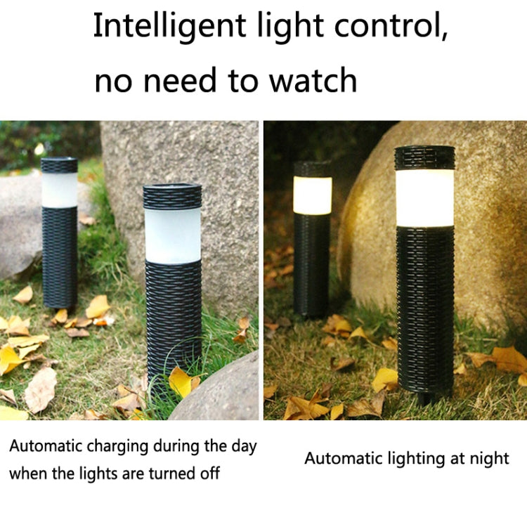 Solar LED Outdoor Waterproof Cylinder Lawn Light, Style: White Light - Solar Lights by buy2fix | Online Shopping UK | buy2fix