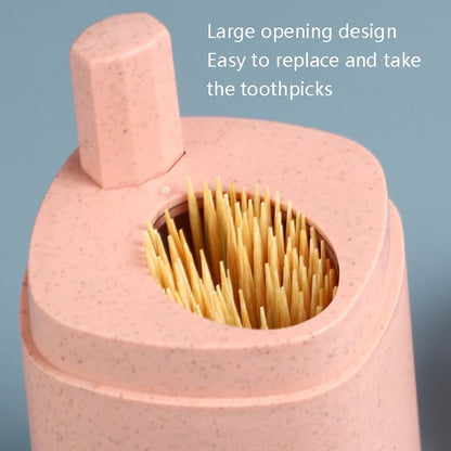 MS-263 Press Toothpick Box Kitchen Gadget(Wheat Green) - Toothpick Boxes by buy2fix | Online Shopping UK | buy2fix