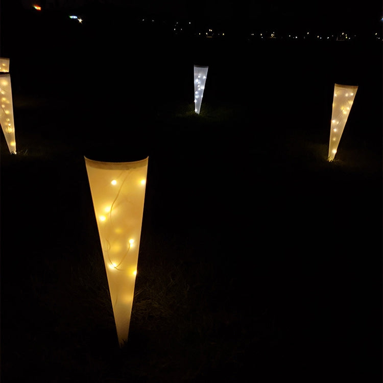 N231 Circular Cone Solar Wall Lamp Outdoor Garden Landscape Light, Style: String Lights - Solar Lights by buy2fix | Online Shopping UK | buy2fix