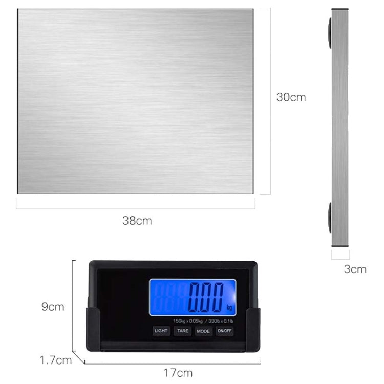 180kg / 0.1kg Wireless Transmission Split Scale Electronic Scale Portable Express Scale Animal Scale,CN Plug - Kitchen Scales by buy2fix | Online Shopping UK | buy2fix