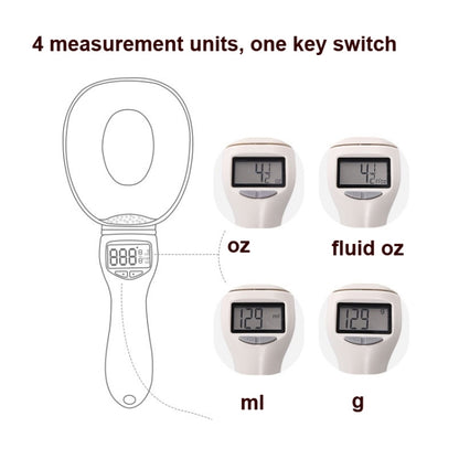 800g/0.1g Large Spoon Scale Electronic Weighing Spoon Scale Baking Kitchen Weighing Spoon - Kitchen Scales by buy2fix | Online Shopping UK | buy2fix