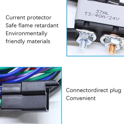 7014G Marine Harness Insertion Plate Tilt Flattening Device Harness Suitable For CMC / TH, Rated voltage: 12V - Marine Accessories & Parts by buy2fix | Online Shopping UK | buy2fix