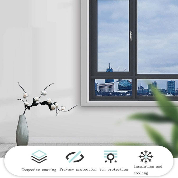 Sunscreen Shading Film One-way Perspective Anti-peeping Glass Sticker, Specification: 50x100cm(Full Shading-Black) - Door & Window Films by buy2fix | Online Shopping UK | buy2fix