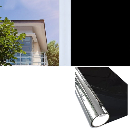 Sunscreen Shading Film One-way Perspective Anti-peeping Glass Sticker, Specification: 60x100cm(Full Shading-Black) - Door & Window Films by buy2fix | Online Shopping UK | buy2fix