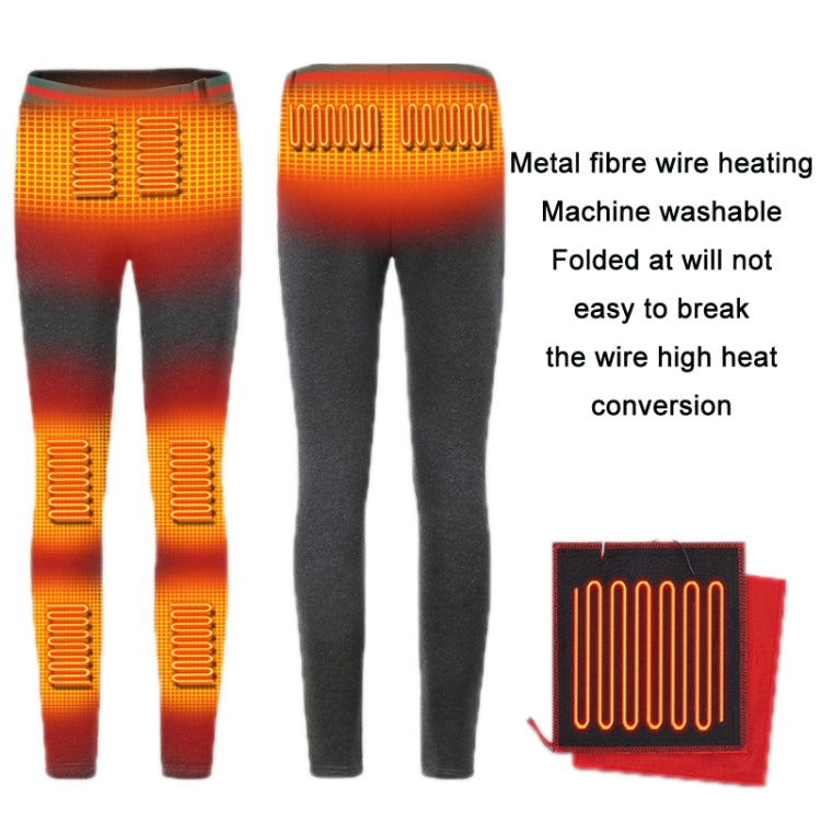 USB Rechargeable Smart Heating Outdoor Thickened Casual Trousers, Size: XL(Black) - Casual Pants by buy2fix | Online Shopping UK | buy2fix