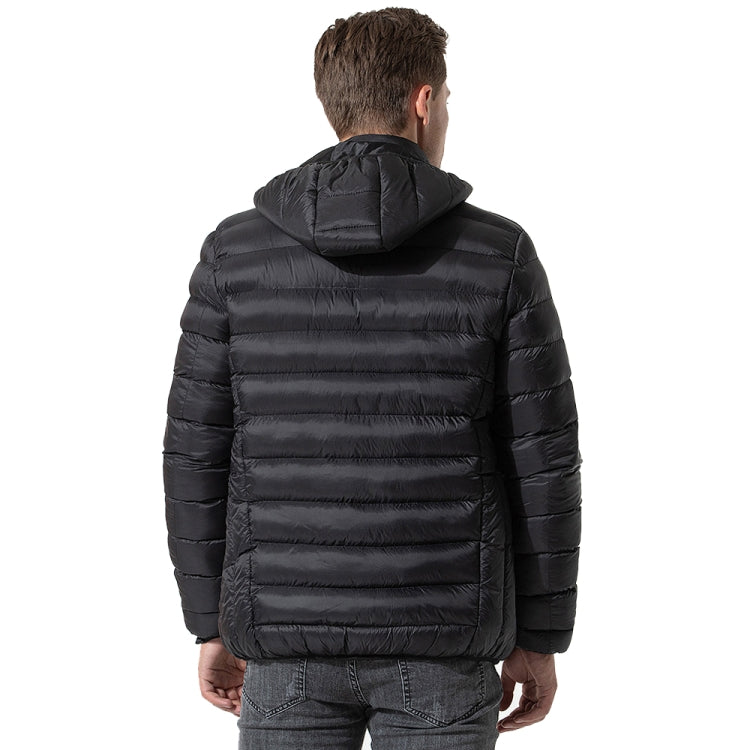 9 Zone Black USB Winter Electric Heated Jacket Warm Thermal Jacket, Size: S - Down Jackets by buy2fix | Online Shopping UK | buy2fix