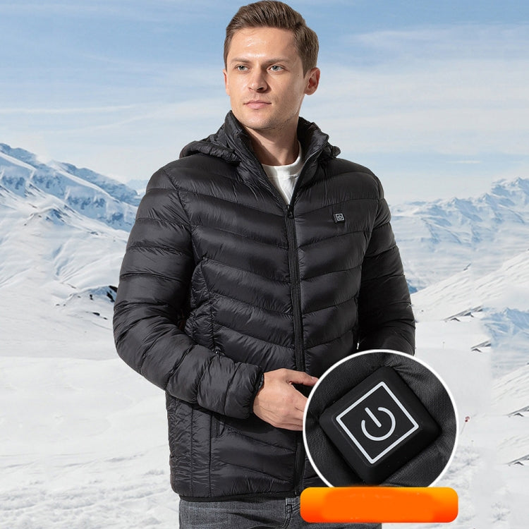 9 Zone Blue USB Winter Electric Heated Jacket Warm Thermal Jacket, Size: L - Down Jackets by buy2fix | Online Shopping UK | buy2fix