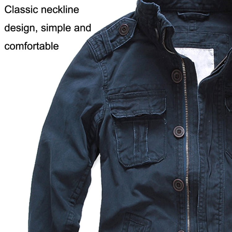 Autumn And Winter Middle Aged Men Jacket Casual Workers Dress Denim Jackets Clothes, Size: S(Pauline) - Loose Coat by buy2fix | Online Shopping UK | buy2fix