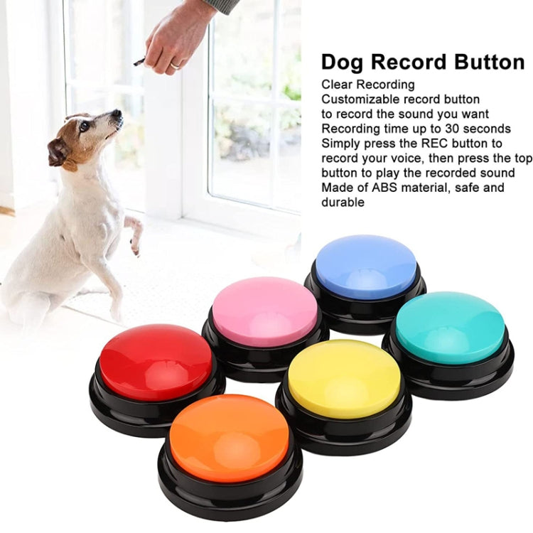 Pet Communication Button Dog Vocal Box Recording Vocalizer, Style: Recording Model(Pink) - Training Aids by buy2fix | Online Shopping UK | buy2fix