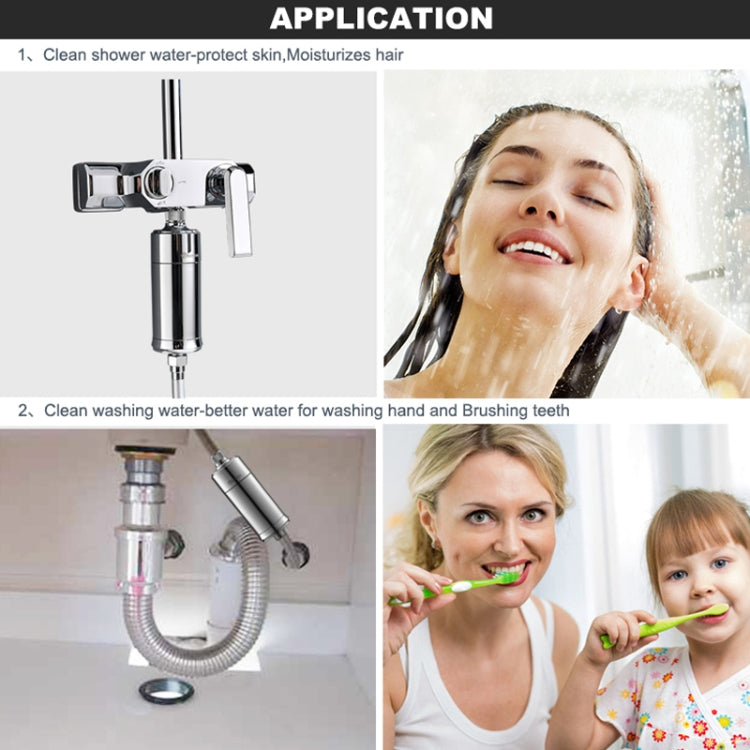 WHEELTON WHT-SF003 Bath Home Water Purifier Shower Water Filter - Shower Head by buy2fix | Online Shopping UK | buy2fix