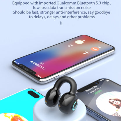 Single Ear Stereo Ear Clamp Type Bone Conduction Bluetooth Earphone(Skin Color) - Bluetooth Earphone by buy2fix | Online Shopping UK | buy2fix