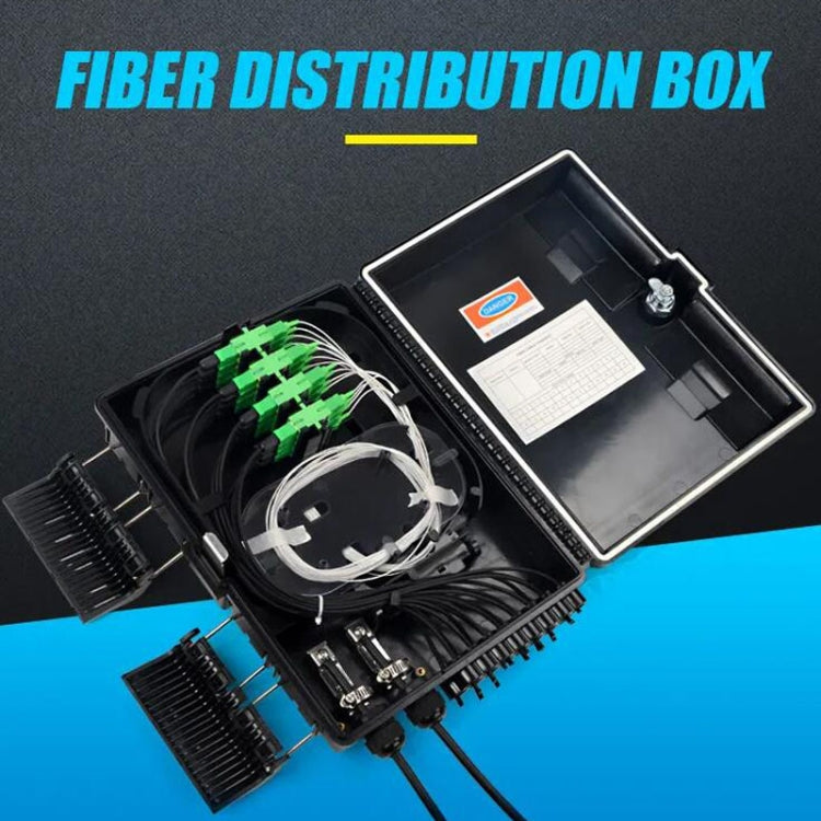 FTTH Distribution Box with 16 PLC Splitter Can Hold Up to 16 Subscribers Drop Cable - Audio Optical Cables by buy2fix | Online Shopping UK | buy2fix