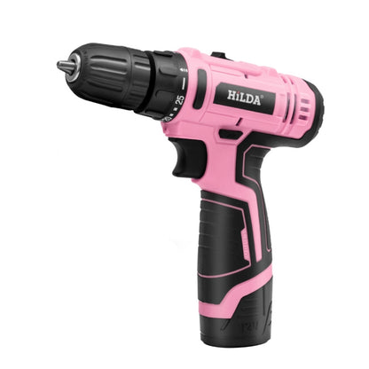 HILDA 12V Cordless Impact Drill Electrical Screwdriver, Plug: UK Plug - Drill & Drill Bits by HILDA | Online Shopping UK | buy2fix