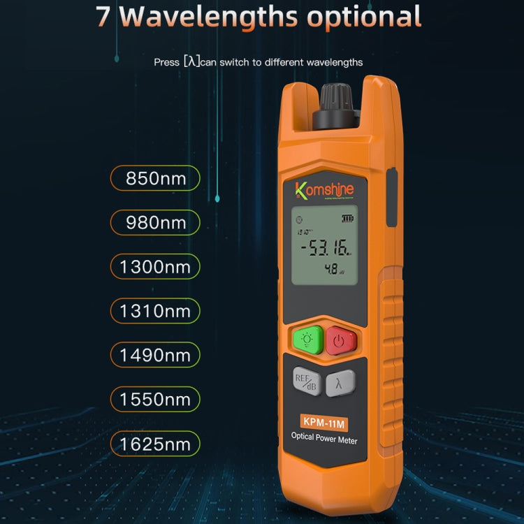 Komshine High Precision Optical Power Meter Mini Fiber Optic Light Attenuation Tester With LED, Specification: C-L/-50DBM to +26DBM - Fiber Optic Test Pen by Komshine | Online Shopping UK | buy2fix