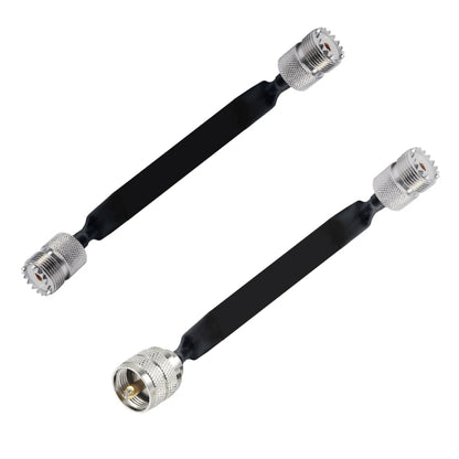 Window/Door Pass Through Flat RF Coaxial Cable UHF 50 Ohm RF Coax Pigtail Extension Cord, Length: 30cm(Female To Female) - Connectors by buy2fix | Online Shopping UK | buy2fix