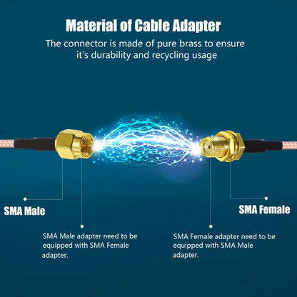 RP-SMA Female To 2 TS9 R WiFi Antenna Extension Cable RG316 Extension Adapter Cable(30cm) - Connectors by buy2fix | Online Shopping UK | buy2fix