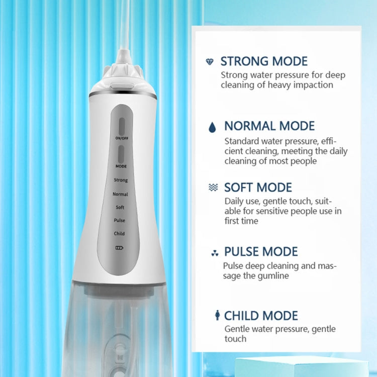 350ML Water Tank Oral Irrigator Rechargeable 5 Gear Adustable Water Flosser, Spec: With  Bracket Black - Oral Irrigators by buy2fix | Online Shopping UK | buy2fix