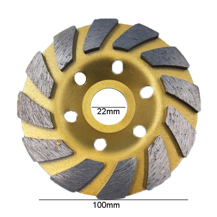 100mm Concrete Stone Diamond Grinding And Polishing Blades Ceramic Grinder Machine Fan Shape Grinding Wheel, Specification: A Level Coarse Tooth - Abrasive Tools & Accessories by buy2fix | Online Shopping UK | buy2fix