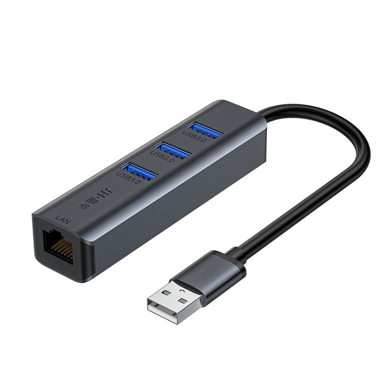 JINGHUA Gigabit LAN Converter For Computer External Driverless Network Card, Specification: USB3.0 Four Port - USB Network Adapter by JINGHUA | Online Shopping UK | buy2fix