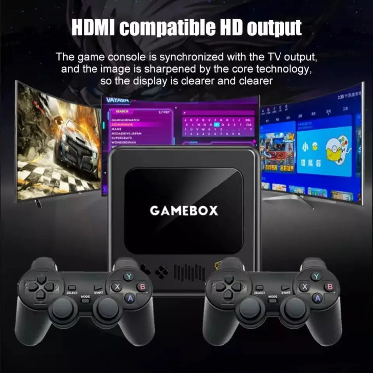 G10 GAMEBOX TV Box Dual System Wireless Android 3D Home 4K HD Game Console Support PS1 / PSP, Style: 64G 30,000+ Games (White) - Pocket Console by buy2fix | Online Shopping UK | buy2fix