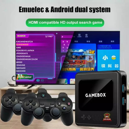 G10 GAMEBOX TV Box Dual System Wireless Android 3D Home 4K HD Game Console Support PS1 / PSP, Style: 128G 40,000+ Games (Black) - Pocket Console by buy2fix | Online Shopping UK | buy2fix