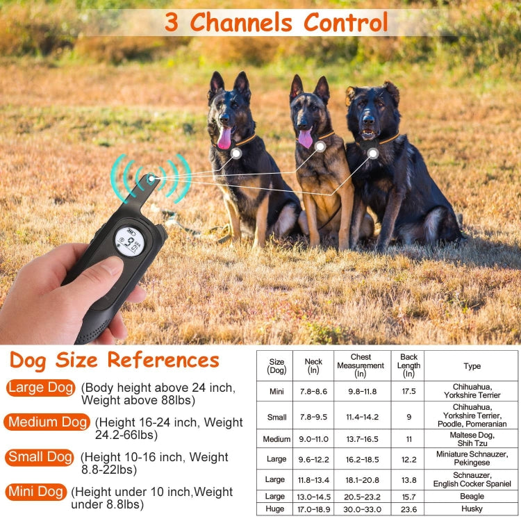 Barking Device Charging Waterproof Collar Remotely Control Dog Trainer - Training Aids by buy2fix | Online Shopping UK | buy2fix