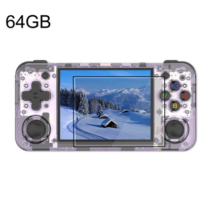 ANBERNIC RG35XX H Handheld Game Console 3.5 Inch IPS Screen Linux System 64GB(Transparent Purple) - Pocket Console by ANBERNIC | Online Shopping UK | buy2fix