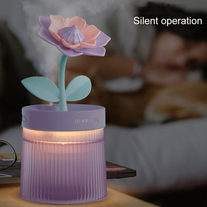 Flower Spray Hhydrating Colorful Atmosphere Light USB Aromatherapy Humidifier, Color: Sunflower Pink - Air Purifiers & Accessories by buy2fix | Online Shopping UK | buy2fix