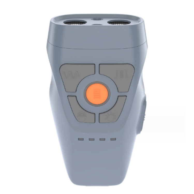 Dual Ultrasonic Repeller Pet Stop Barker With Mobile Power Supply Flashing Lighting Horn Function(Grey) - Training Aids by buy2fix | Online Shopping UK | buy2fix