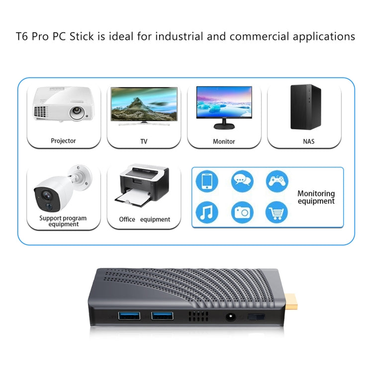 T6 Pro 6+128GB Intel Gemini Lake J4125 Mini PC With Windows 10 Operating System, Spec: UK Plug - Windows Mini PCs by buy2fix | Online Shopping UK | buy2fix