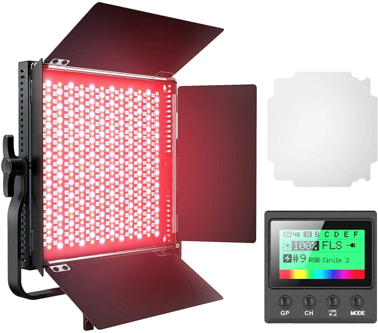 Pixel K80 RGB 45W 2600-10000K 552 LEDs Photography Fill Light Panel Lamp With LCD Display,US Plug Standard Set -  by Pixel | Online Shopping UK | buy2fix