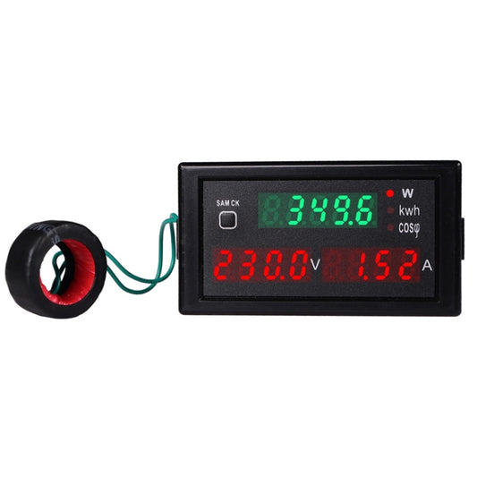 SINOTIMER SPM001 AC LED Digital Voltmeter Frequency Factors Meter Power Monitor, Specification: AC80-300V 100A - Current & Voltage Tester by SINOTIMER | Online Shopping UK | buy2fix