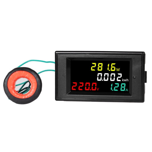 SINOTIMER SPM002 Liquid Crystals AC Digital Voltage And Current Meter Power Monitor, Specification: AC200-450V 100A - Current & Voltage Tester by SINOTIMER | Online Shopping UK | buy2fix