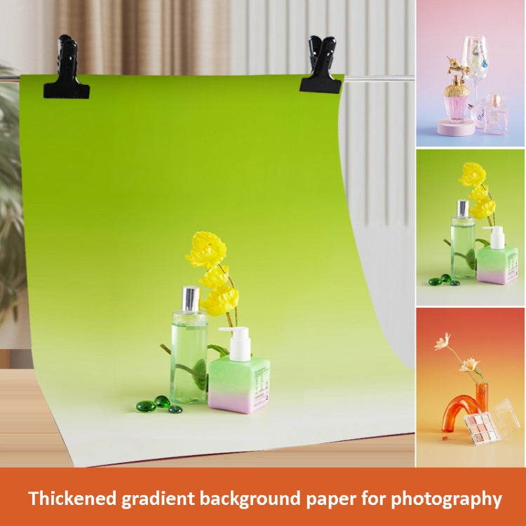 57 x 87cm Double-sided Gradient Background Paper Atmospheric Still Life Photography Props(Pink Blue+Yellow) - Gradient Color by buy2fix | Online Shopping UK | buy2fix