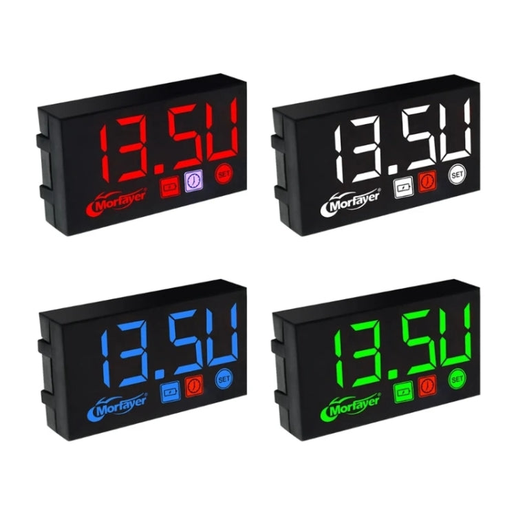 Compact LED Digital Display Time Voltmeter, Specification: 2 in 1 Water Temperature White - Electrical Instruments by buy2fix | Online Shopping UK | buy2fix