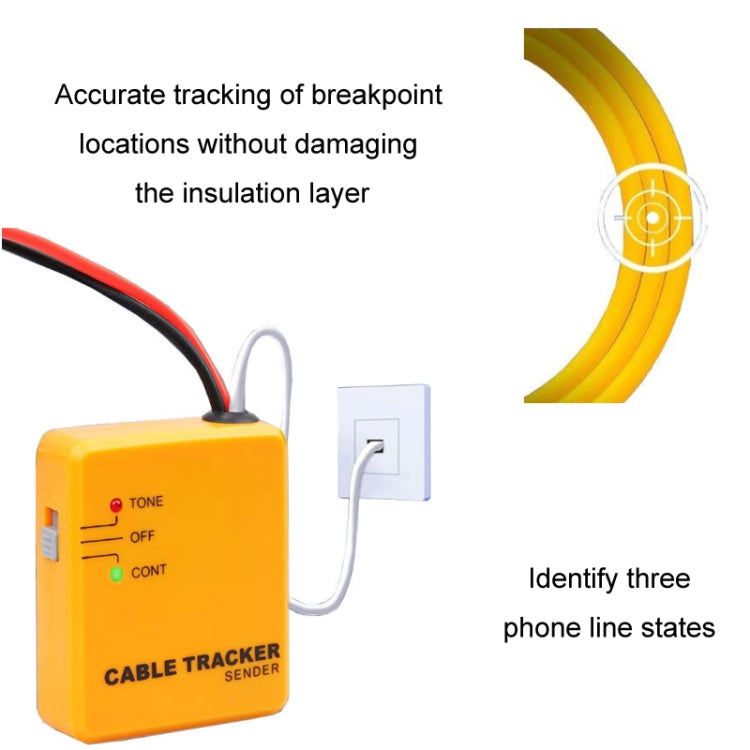 Multifunctional Anti-Interference Network Cable Telephone Line Finder - Lan Cable and Tools by buy2fix | Online Shopping UK | buy2fix