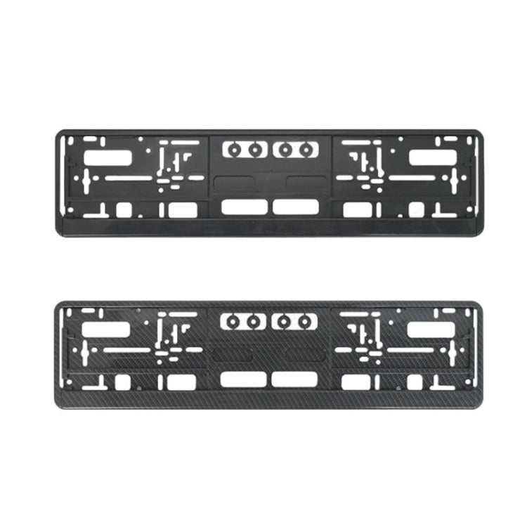 European Standard Single-strip Plastic License Plate Frame, Specification: Black - License Plate Covers & Frames by buy2fix | Online Shopping UK | buy2fix