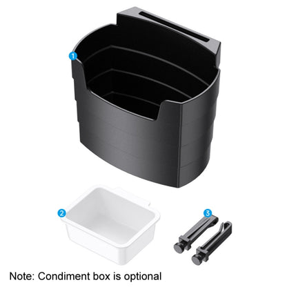 Car-Mounted French Fries Cup Holder Storage Box Multifunctional Trash Can, Model: SD-1019B With Seasoning Box - Stowing Tidying by buy2fix | Online Shopping UK | buy2fix