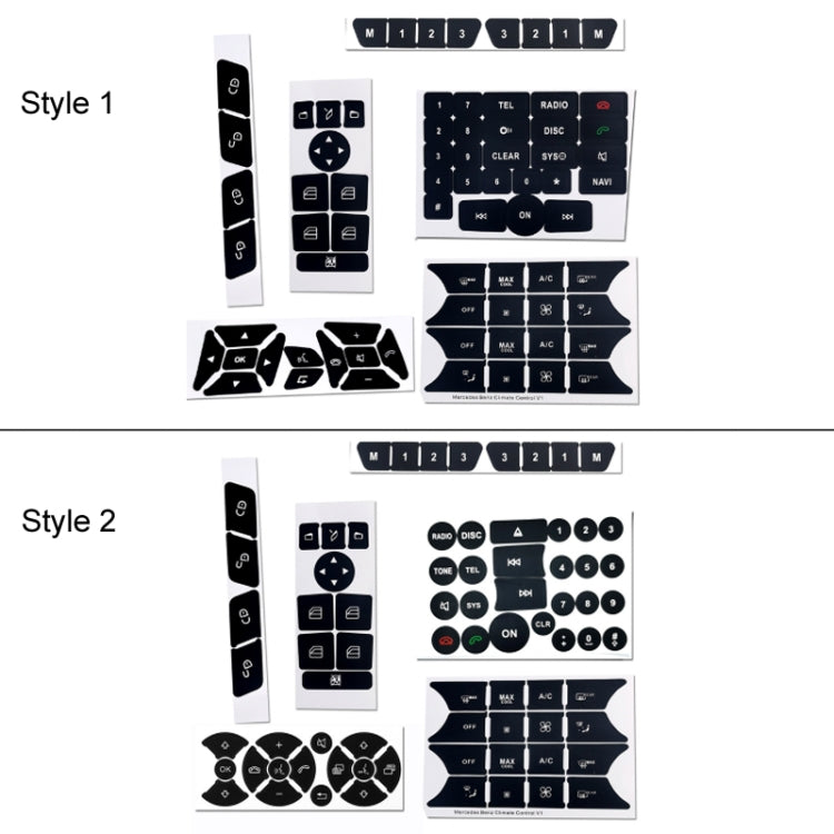 For Mercedes-Benz CLS/C218/SLK/W172/W204/GLK Air Conditioning Button Repair Sticker(Style 1) - Decorative Sticker by buy2fix | Online Shopping UK | buy2fix