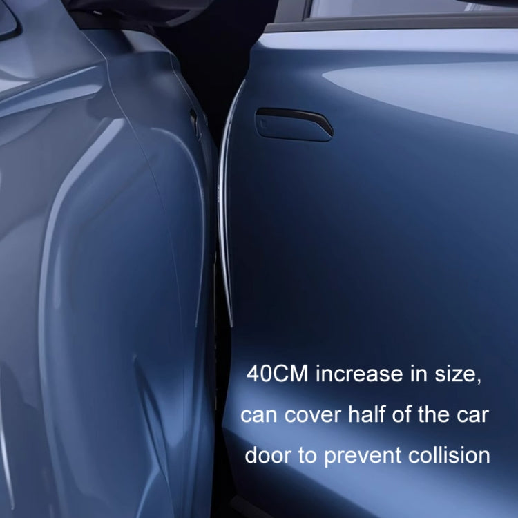 HAOCAI 40cm Car Door Anti-collision Strip Door Edge Bumper Protector, Color: 8pcs Black - Anti Collision Sticker by HAOCAI | Online Shopping UK | buy2fix