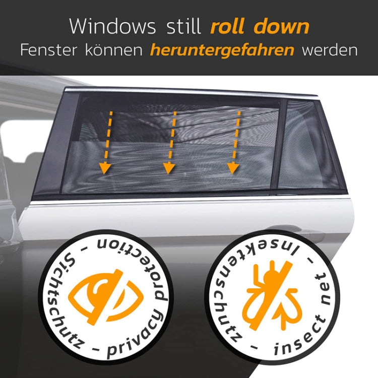 Car Sun Protection Anti-mosquito Window Zipper Sunshade(Front Window (Main+Auxiliary)) - Window Foils & Solar Protection by buy2fix | Online Shopping UK | buy2fix