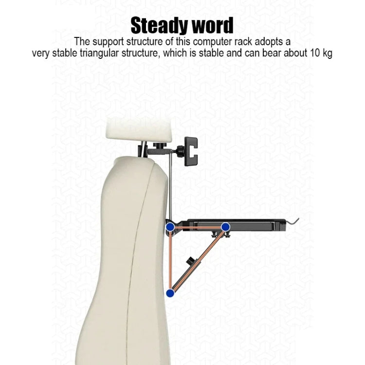 SD-1504D Car Dining Table Rear Foldable Storage Rack Computer Stand - Stowing Tidying by buy2fix | Online Shopping UK | buy2fix