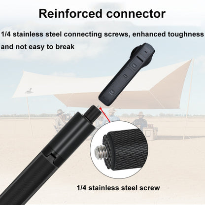 1.22m For Insta360 One X Retractable Integrated Camera Panoramic Invisible Selfie Stick Tripod(YZ712) - Self Monopod Grip by buy2fix | Online Shopping UK | buy2fix